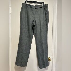 Vintage Signature Larry Levine Sz: 18 Wool Houndstooth Flat Front Pant. Lined.